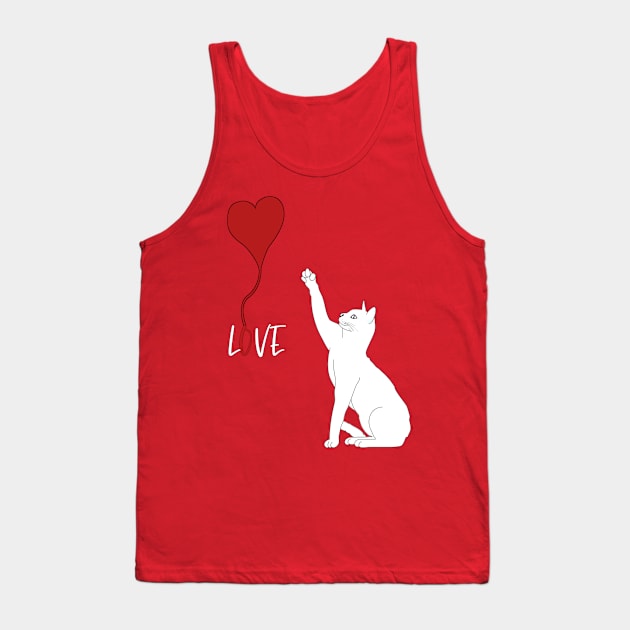 Cat love_ valentine day Tank Top by Mima_SY